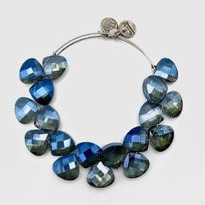 Alex & Ani Rendezvous Azure Blue Swarovski Faceted Crystal Bracelet